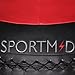 Sportmad Medicine Ball Wall Ball Soft Exercise Ball Heavy Duty Strength and Conditioning Cardio Workouts Core Training Muscle Building Balance 20 LBS (Red)