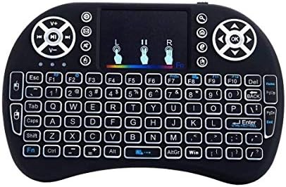Sufi World® i8 Mouse Multi-Media Portable Handheld Blacklight Mini Wireless 2.4G LED Backlight i8 Keyboard with Touchpad for Google Android TV Box,HTPC,IPTV,PC,Mac,Pad,Xbox 360,PS3
