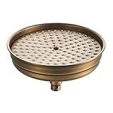 Rozin Round 8-inch Rainfall Shower Head Antique Brass