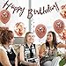 50th Birthday Decorations for Women Her Supplies Rose Gold Favors Party Decor Kit
