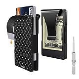 Credit Card Holder, 2018 Upgraded Aliminum Minimalist Metal Wallet With Money Clip, Card Holder for Men with RFID Blocking Reliable Money Credit Card Protector