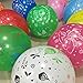 Funi 100pcs 10'' Printed Latex Balloons Christmas Balloons Pure Pearl Helium Christmas Decorations Mixed Assorted Balloons