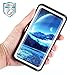 SPIDERCASE Galaxy S9 Waterproof Case, Full Body Protective Rugged Cover Snowproof Dirtproof IP68 Certified Waterproof Case for Samsung Galaxy S9 (Black/Clear)