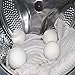 Wool Dryer Balls by MarvelousRule, 6 Pack XL Organic Wool, Non-Toxic, Reusable, X-tra Large. Reduces Drying Time and Chemical Free. Natural Fabric Softener(6PC White） …