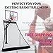Rolbak Gold Foldable Basketball Return Net with 1 Refillable Water Tube, Webbing Harness and Nylon Brackets