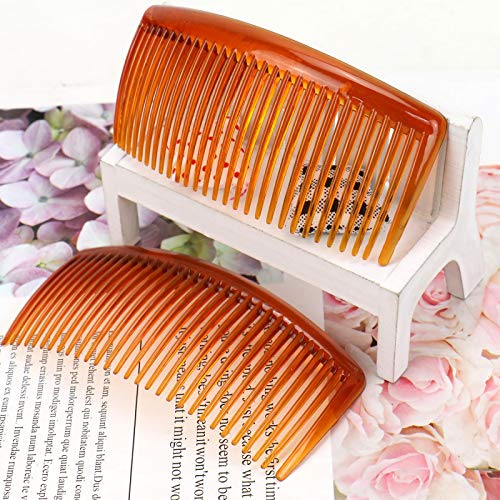 WSSROGY 12 Pack 4" Multi-Purpose Plastic Hair Side Comb with Teeth - 29 Teeth Hair Comb Pin Clip Accessory for Women Girls