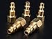 PowRyte Basic 1/4-Inch Industrial Solid Brass Quick Coupler Plug Set - NPT Female Thread, 5-Pack