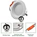 4 Inch LED Downlight Recessed Can Light Integrated Baffle Trim Design Retrofit Ceiling Lamp 9W [65W Equivalent] 720lm 4000K Neutral White Dimmable -Pack of 4