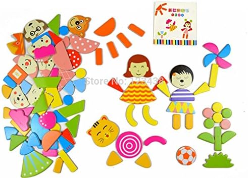 Multifunctional Educational Wood Animals Magnetic Puzzle Toys for Children Fridge Magnets