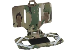 CMAIR4U Tactical Vest Phone Holder,Molle Mount,Universal Chest Phone Board Carrier Foldable Navigation Board,for Outdoor Paintball Airsoft Hunting Game (CP)