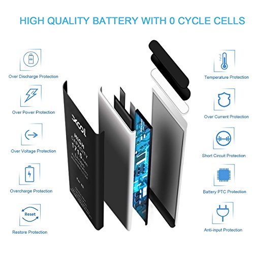 image for XOOL Battery Model IP 6 0 Cycle for IP 6 Battery Replacement with Comp