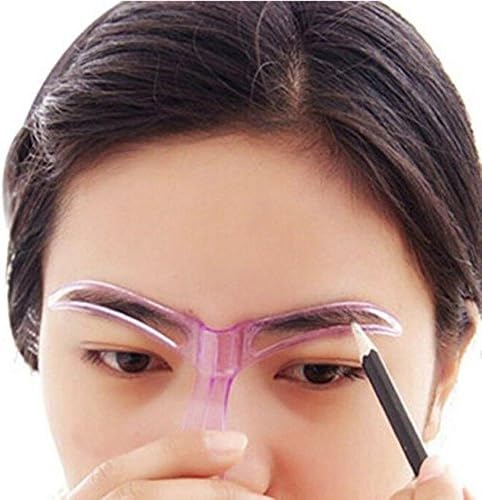 Eyebrow Stencil Template; Mosunx Professional Beauty Tool Makeup Grooming Drawing Blacken Eyebrow Template (Color randomization)