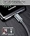 USB Type C Cable 3A Fast Charging, JSAUX USB C Cable[2-Pack 6.6Ft] USB-A to USB-C Charge Nylon Braided Cord Compatible with Samsung Galaxy S20 S10 S9 S8,Note 10 9 8, LG,USB C Charger and More-Grey