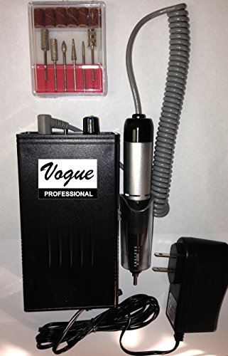 VOGUE Professional Â® Portable Rechargeable Cordless Nail Drill File Lightweight