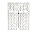 Regal Home Collections Shabby Lattice Kitchen Curtains - Assorted Colors (Linen)