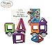 Zoom Brothers Mini Magnetic Block Building Set - 70 Piece Travel Set for Toddlers, Kids, Boys and Girls with Carry Case - STEM Toy - Creative, Fun and Educational