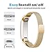 For Fitbit Alta HR and Alta Bands, Maledan Stainless Steel Milanese Loop Metal Replacement Accessories Bracelet Strap with Unique Magnet Lock for Fitbit Alta HR and Alta Large Small