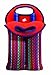 BUILT 2-Bottle Stain Resistant Neoprene Wine/Water Bottle Tote Formula 1 Red 2B-FM1