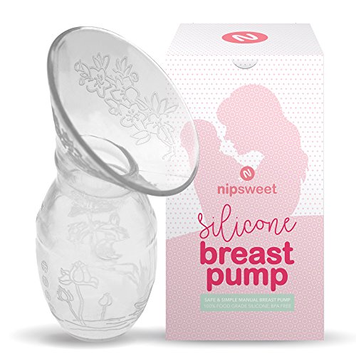 Silicone Breast Pump With Lid Portable Manual Suction Breastmilk