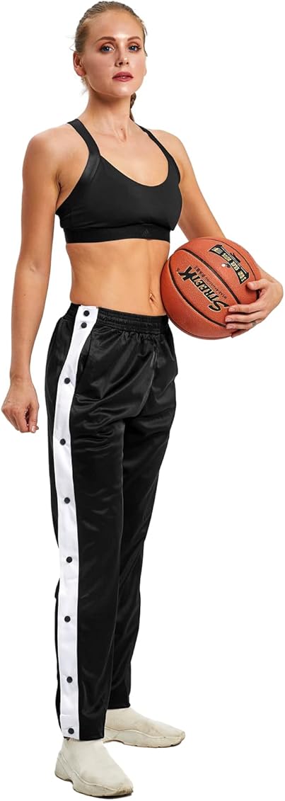 Amazon.com: Women's Athletic Tear Away Fitness Pants for Post