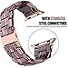 V-Moro Compatible 38mm 40mm iWatch Band Women Men- Fashion Resin Apple Watch Band Bracelet with Copper Stainless Steel Buckle for Apple Watch Series 5 Series 4 Series 3 Series 2 - Coffee Wood Grain