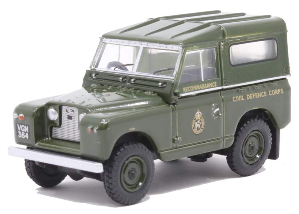 Oxford Diecast 1:76 Land Rover Series II SWB Hard Back Civil Defence Collectable model 76LR2S005