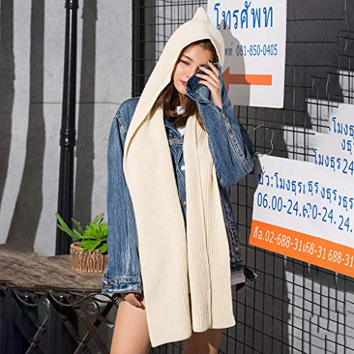 1 Winter+Hooded+Hoodie+Scarves+Crochet