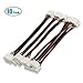 Electop 3 Pin 10mm LED Strip Snap Connector Double-ended Wire(10 Pack)