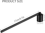 KroY PecoeD Candle Snuffer Stainless Steel Long Handle Black view 2