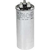 PowerWell 35 + 5 MFD uf 370 VAC or 440 Volt Dual Run Round Capacitor PW-35/5/R for Condenser Straight Cool or Heat Pump Air C