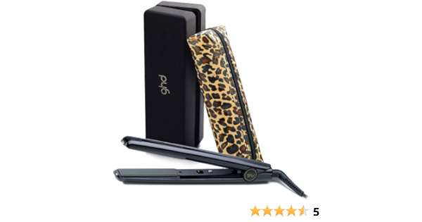 ghd – Rare IV Edición limitada negro brillante pelo cabello con funda de  transporte y bolsa de estampado de leopardo Styler : Amazon.es: Belleza