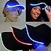 JIGUOOR LED Hat Light Up Baseball Cap Flash Glow Party Hat Rave Accessories for Festival Club Stage Hip-hop Performance (Battery Powered, Blue)