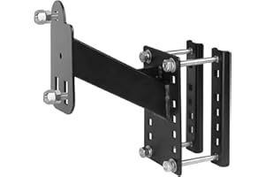 Maotong Spare Tire Mount for Trailer, Spare Tire Carrier Heavy Duty Steel Bracket Fits Most 4 & 5 & 6 Lugs Wheels on 4", 4.5'', 4.75'', 5" or 5.5" Bolt Patterns