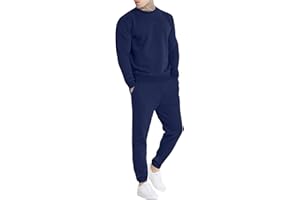 Uni Clau Men's Casual Tracksuit Athletic Sweatsuits Long Sleeve 2 Piece Outfit Running Jogging Sport Suit Sets