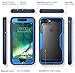 i-Blason Magma Series Case for iPhone 8 Plus 2017/iPhone 7 Plus, Heavy Duty Protection Full Body Bumper Case with Built-in Screen Protector, Includes Removable Beltclip Holster (MetallicBlue)