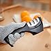 Convenient Kitchen Knife Sharpener- Emmabin 3 Stage Knife Sharpening Tool for Blades Repair Restore and Polish (Cut-Resistant Glove Included )