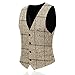 Men's 3-Piece Suit Plaid Slim Fit One Button Single-breasted Wedding Blazer