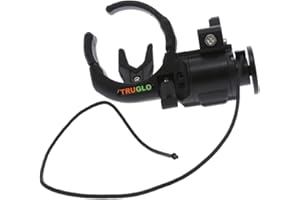 TRUGLO Hyper Strike Click-Up Drop-Away Cable-Driven Archery Black Arrow Rest - Quiet Full-Arrow Containment - Left & Right-Handed Options