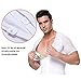Hanerdun Mens Compression Body Shaper Shirt With Zipper Abs Abdomen Slim, White, M