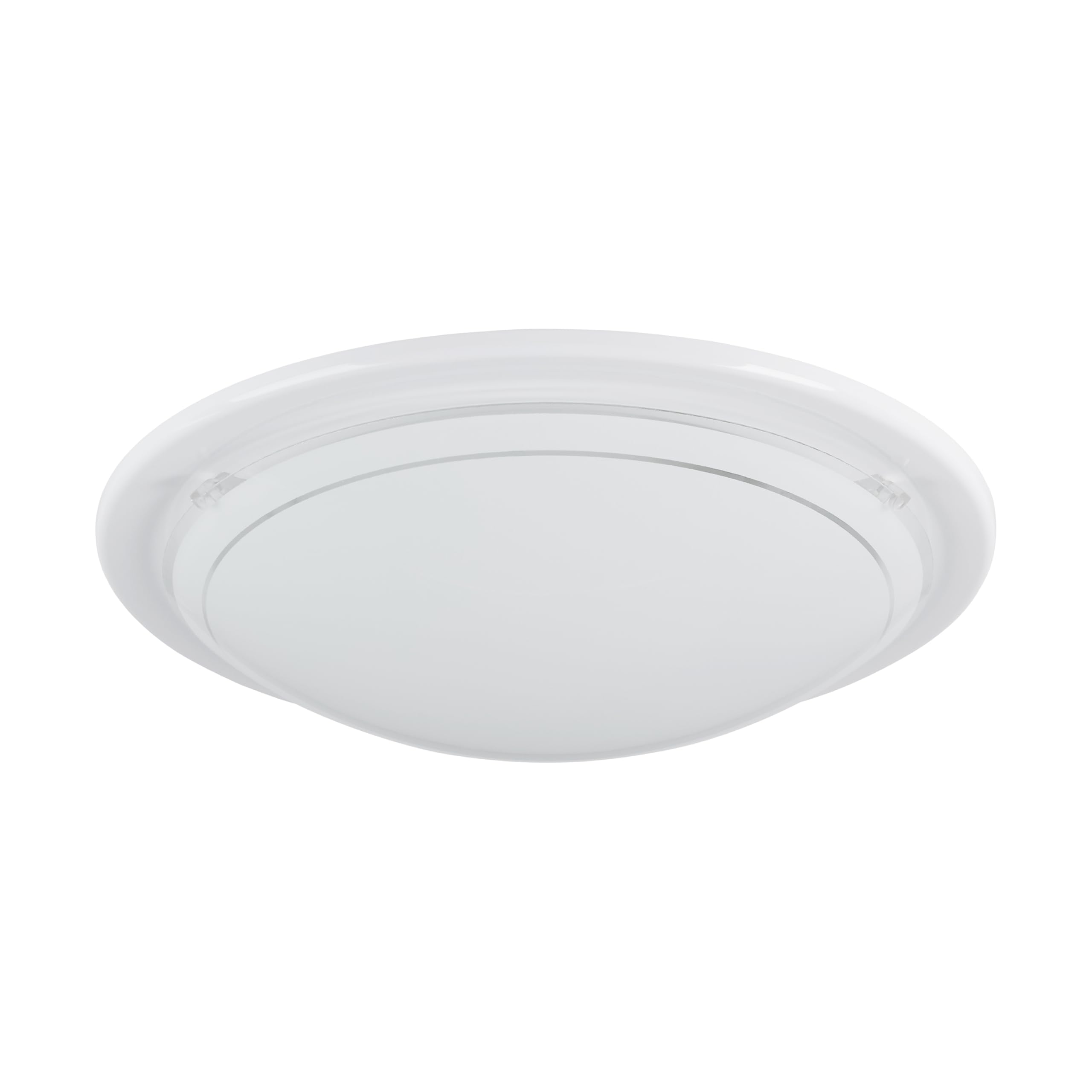 Eglo Planet 1 Ceiling lamp, White Steel and White Lacquered Glass Wall Light, E27 Socket — image 1