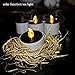 LEMON HOUR Set of 6 Romantic Solar Energy LED Light Candle Lamp Nightlight for Home Decor (Yellow Flickering)