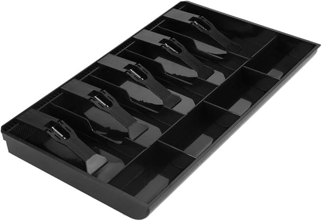 Hilitand Small Cash Tray Drawer Register Insert Tray Plastic Money Box