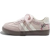 Cute Platform Chunky Cat Aesthetic Shoes Low Top Lace up Walking Sneakers for Women - Fashion Kitten Breathable and Comfortable Trainers