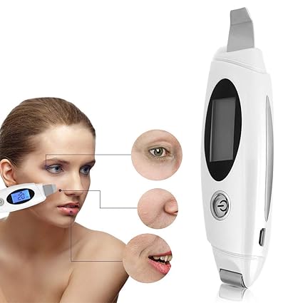 Ultraschall Gesichts Skin Scrubber, Filfeel Poren Reinigung Massager Schönheits Maschinen Haut Wäscher Gerät zum Mitesser Akn