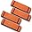 4個 オレンジ