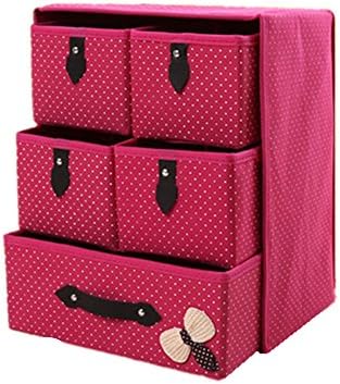 Storage Drawer 3 Layer 5 Drawer Foldable Collapsible Clothes Underwear Bra Classified Storage Box Sundries Storage Container Bin Organizer