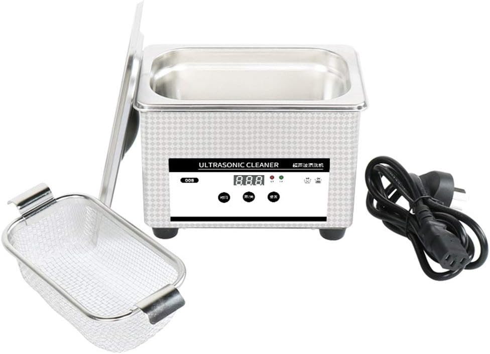 LXMBox Small Ultrasonic Cleaning Machine, Ultrasonic Cleaner 800ML for Cleaneing Glasses Mobile Phone Motherboard Jewelry Glasses Denture Ect