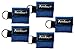 AMBU CB-3021-005-BLU Blue Nylon Res-Cue Key CPR Mask with Mini Keychain Pouch (Pack of 5)