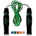 Epitomie PowerSkip Jump Rope with Memory Foam Handles and Weighted Speed Cable - Kryptonite Green