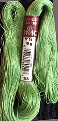 FLOCHE-DMC COTON FLOCHE A BRODER-COLOR-368-MEDIUM GREEN